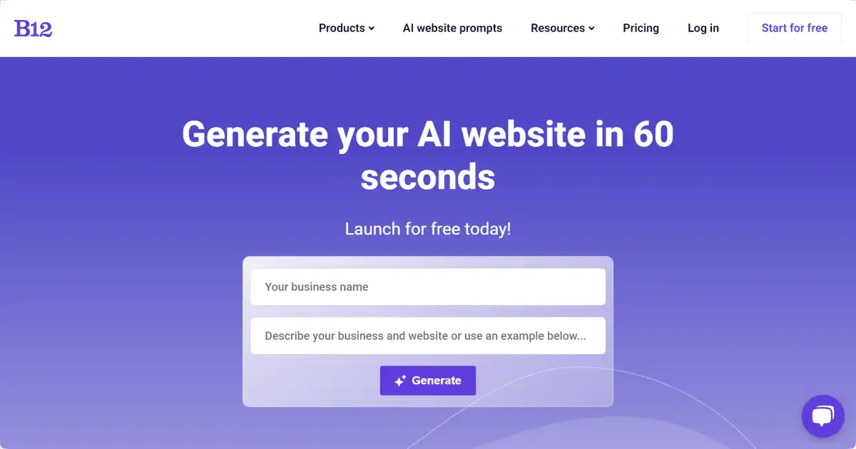 B12 AI Website Builder