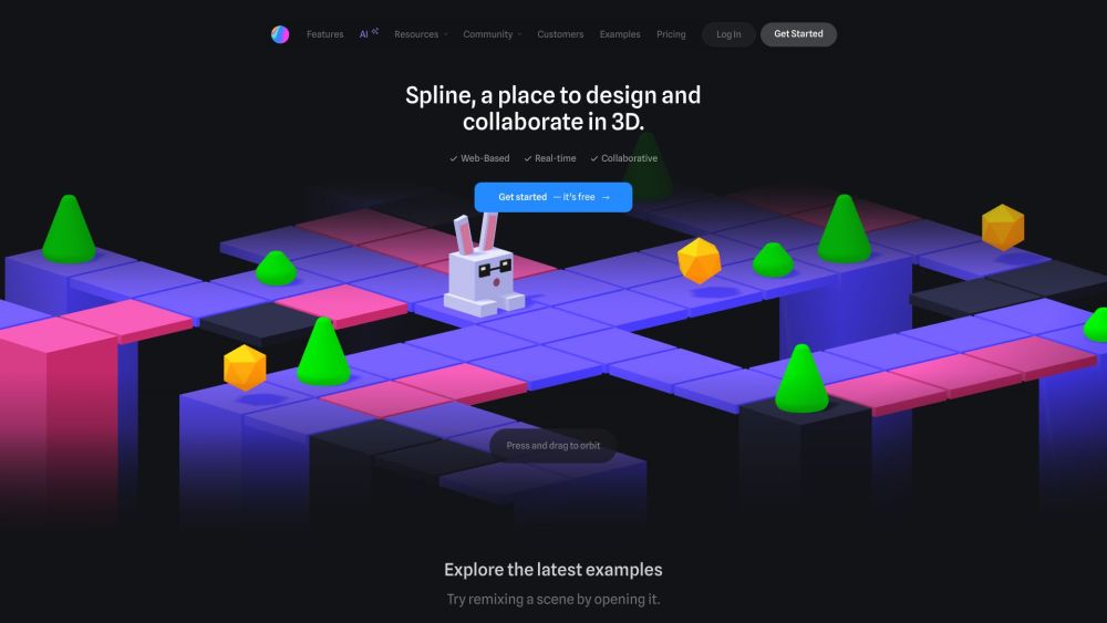 Spline AI 3D 디자인