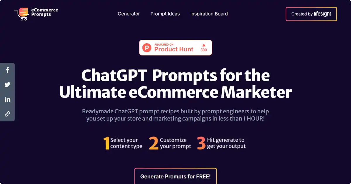 eCommerce ChatGPT Prompts